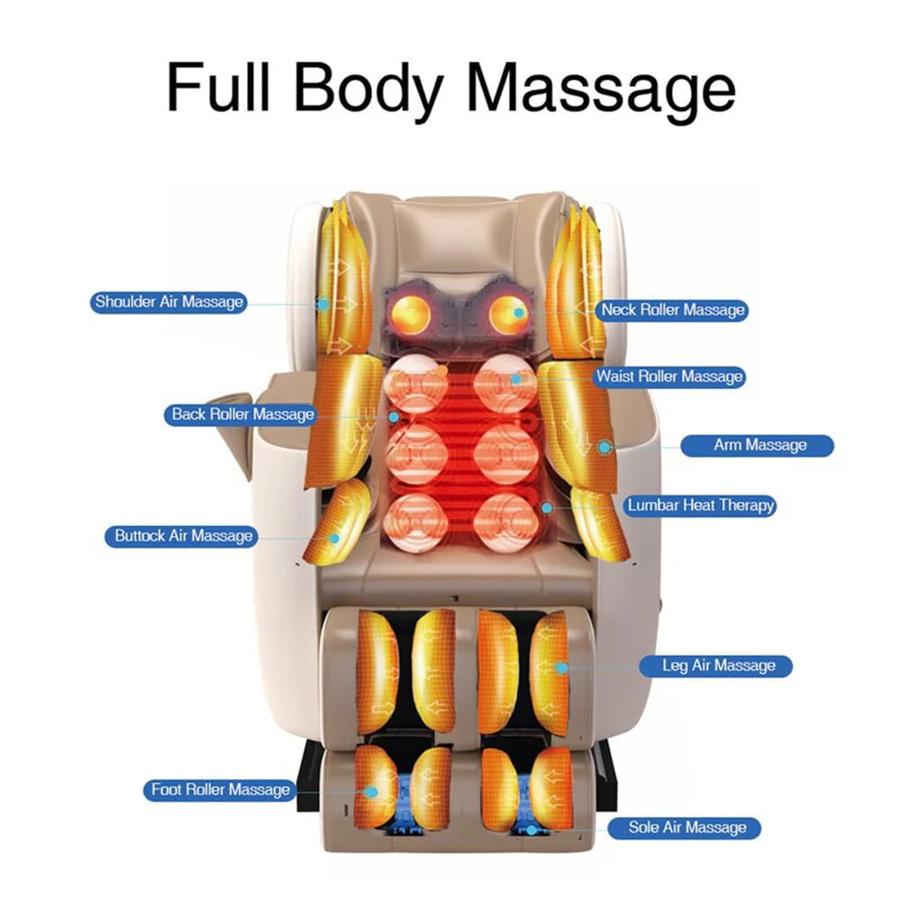 Black Full Body Electric Zero Gravity Shiatsu Massage Chair L469633