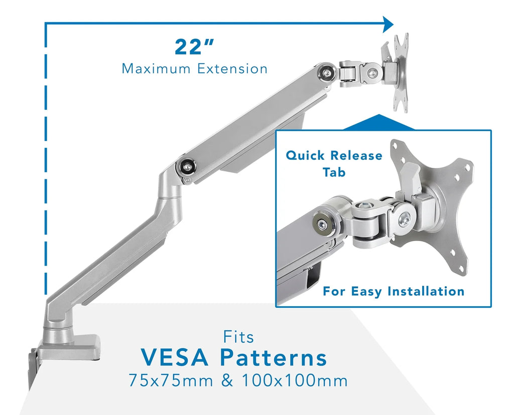Single Monitor Arm Mount for 24-32 Inch Screens P31640