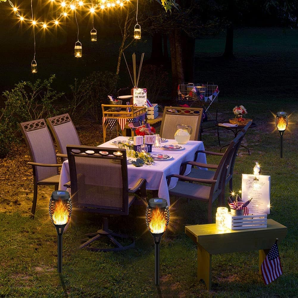 12 Pack Solar Torch Light with Flickering Flame F154140