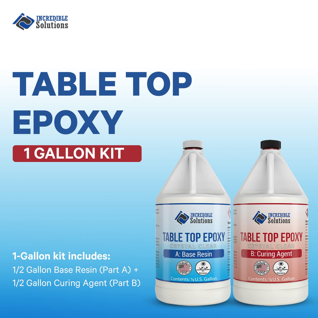 Crystal Clear Cast Tabletop Epoxy, 1 Gallon Pack of 2 L672