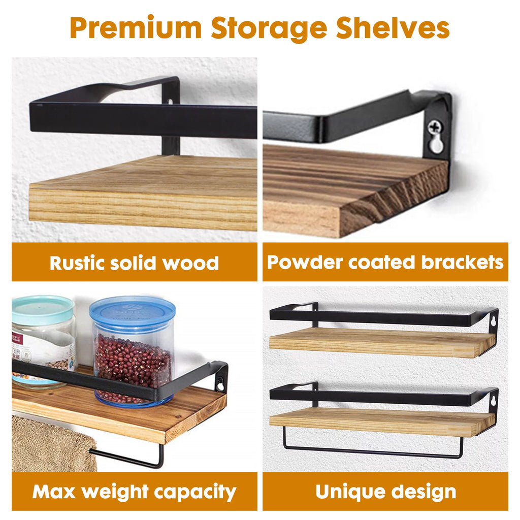 2 Pack Wood Floating Shelves I7307