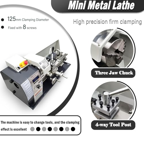 1100W Brushless Mini Metal Lathe 8"×16" Bench G46817