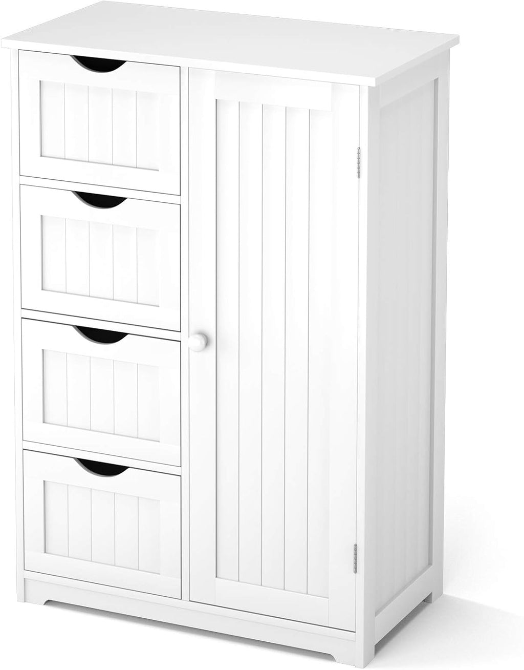 Bathroom Floor Cabinet with 4 Drawers and Door L1200