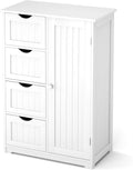 Bathroom Floor Cabinet with 4 Drawers and Door L1200