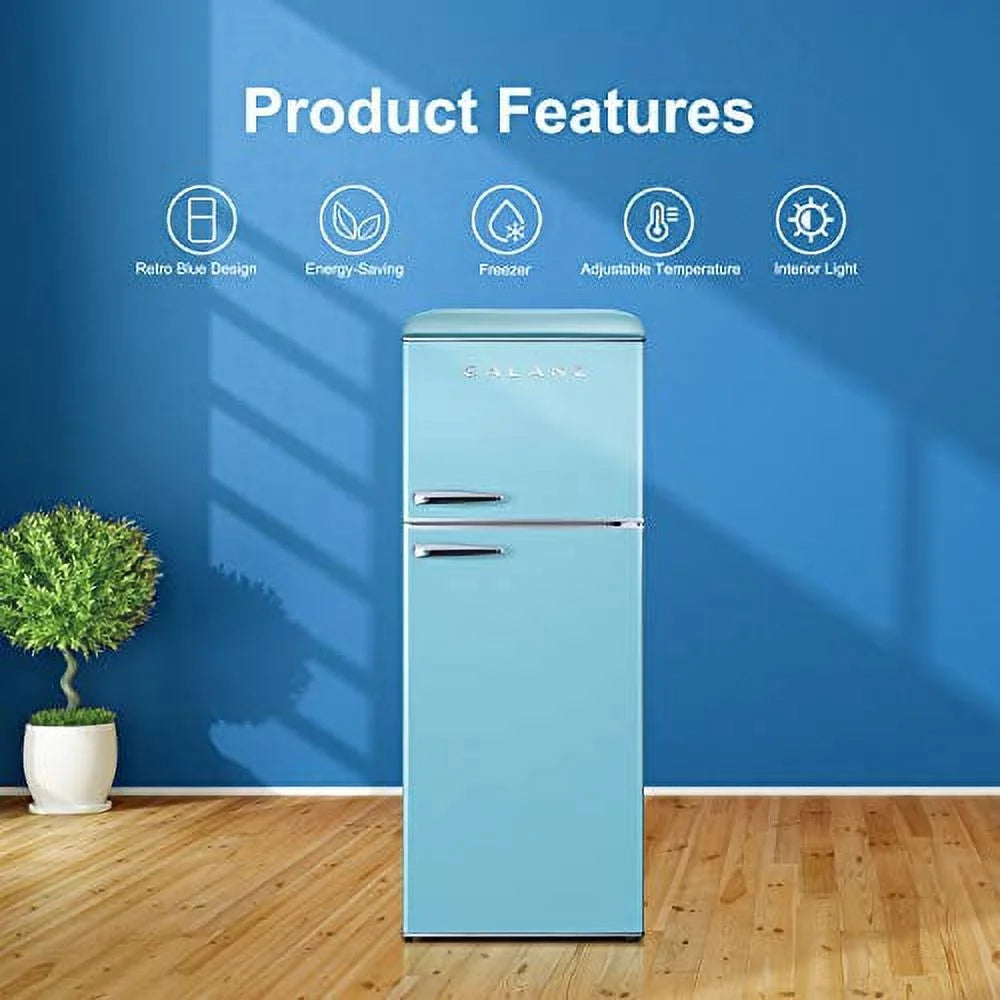 Retro Blue 12.0 Cu Ft Dual Door Refrigerator L231338