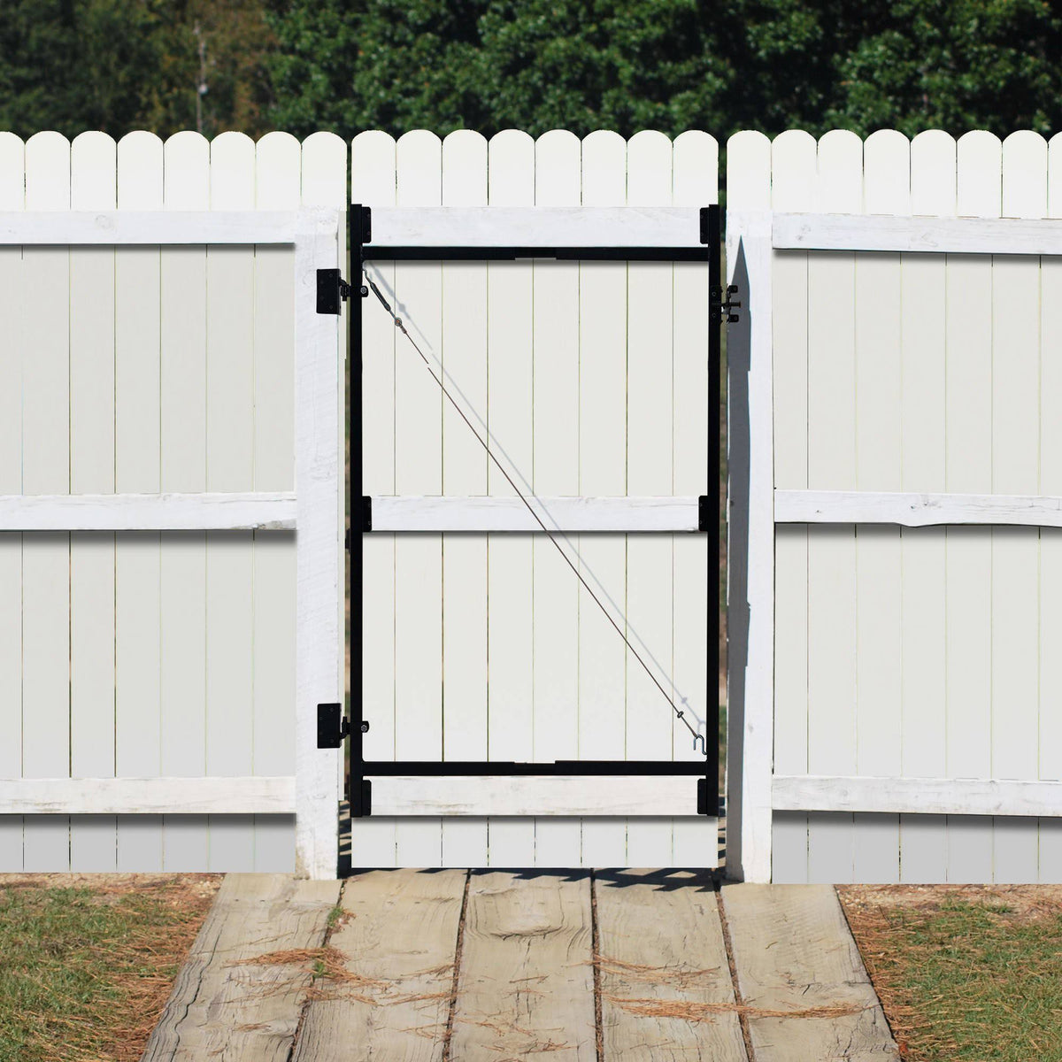 Steel Frame Gate Kit, 36x22-60x22 Wide Opening Up to 7& High (6 Pack) K77417