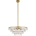 Brass Finish 6 Light Pendant D299