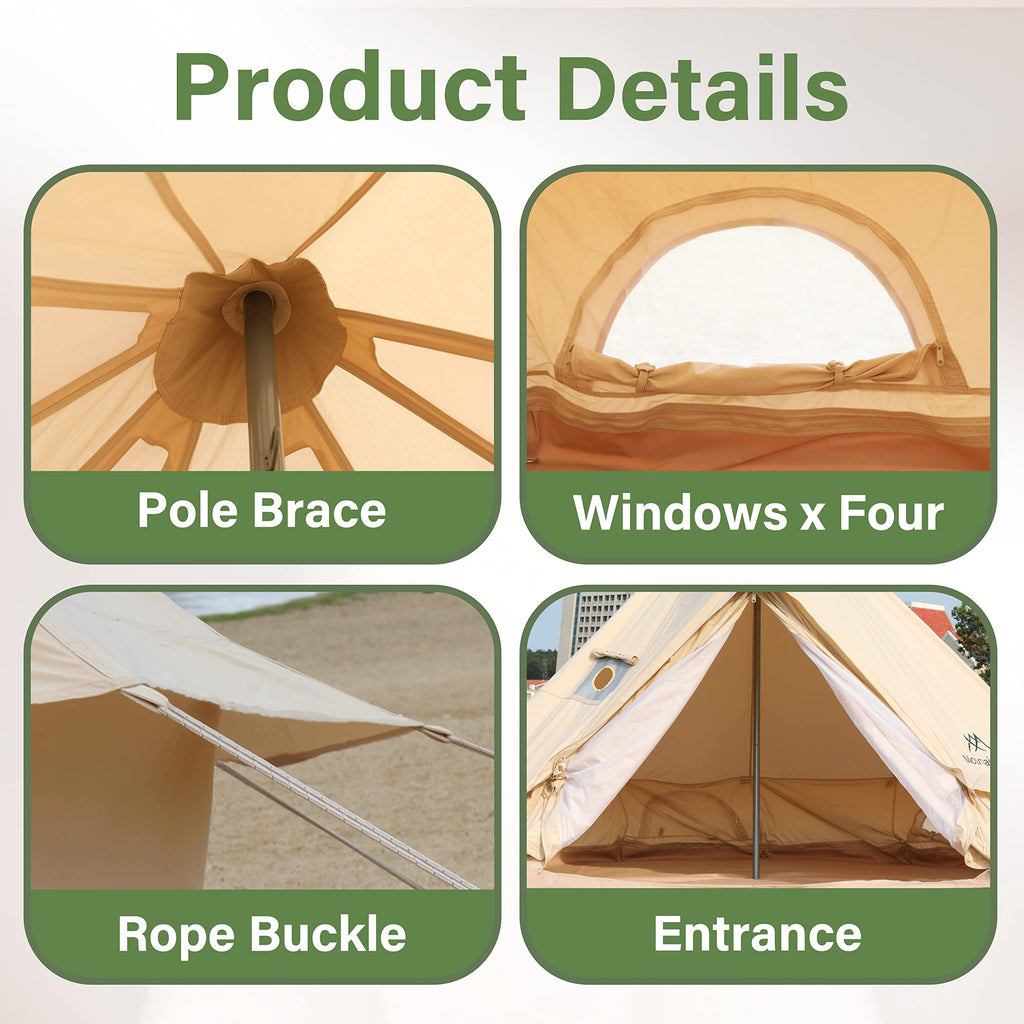 Mongolian Yurt Tent with Mosquito Net Doors & Windows O497760