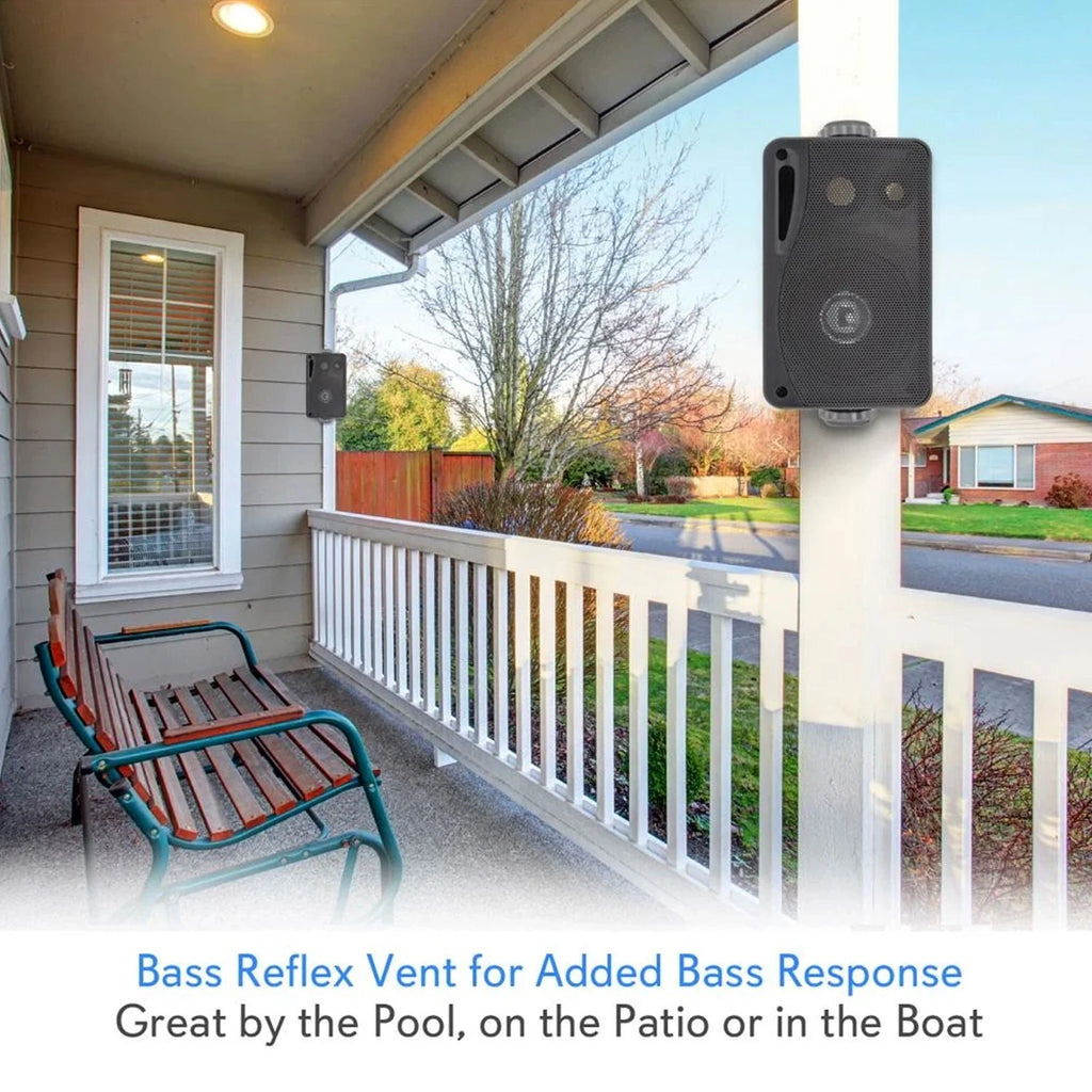 Black 3.5 Inch 3 Way Weatherproof Marine Speakers G692