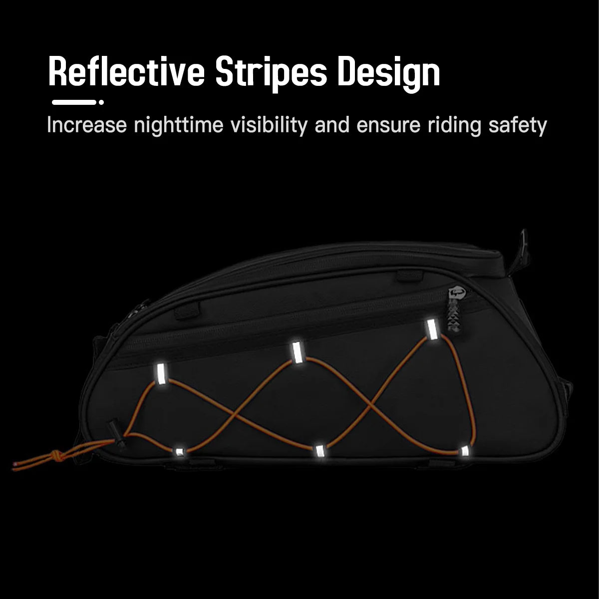 Waterproof Bike Rack Bag Set with Trunk Bag and Side Hanging Bags X919382