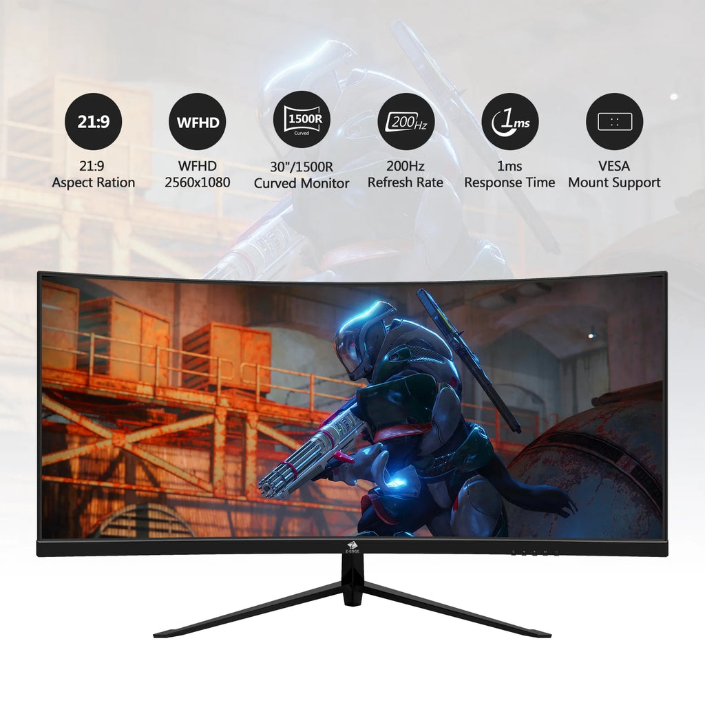30-Inch Curved Gaming Monitor 200Hz 21:9 Ultrawide Q70981