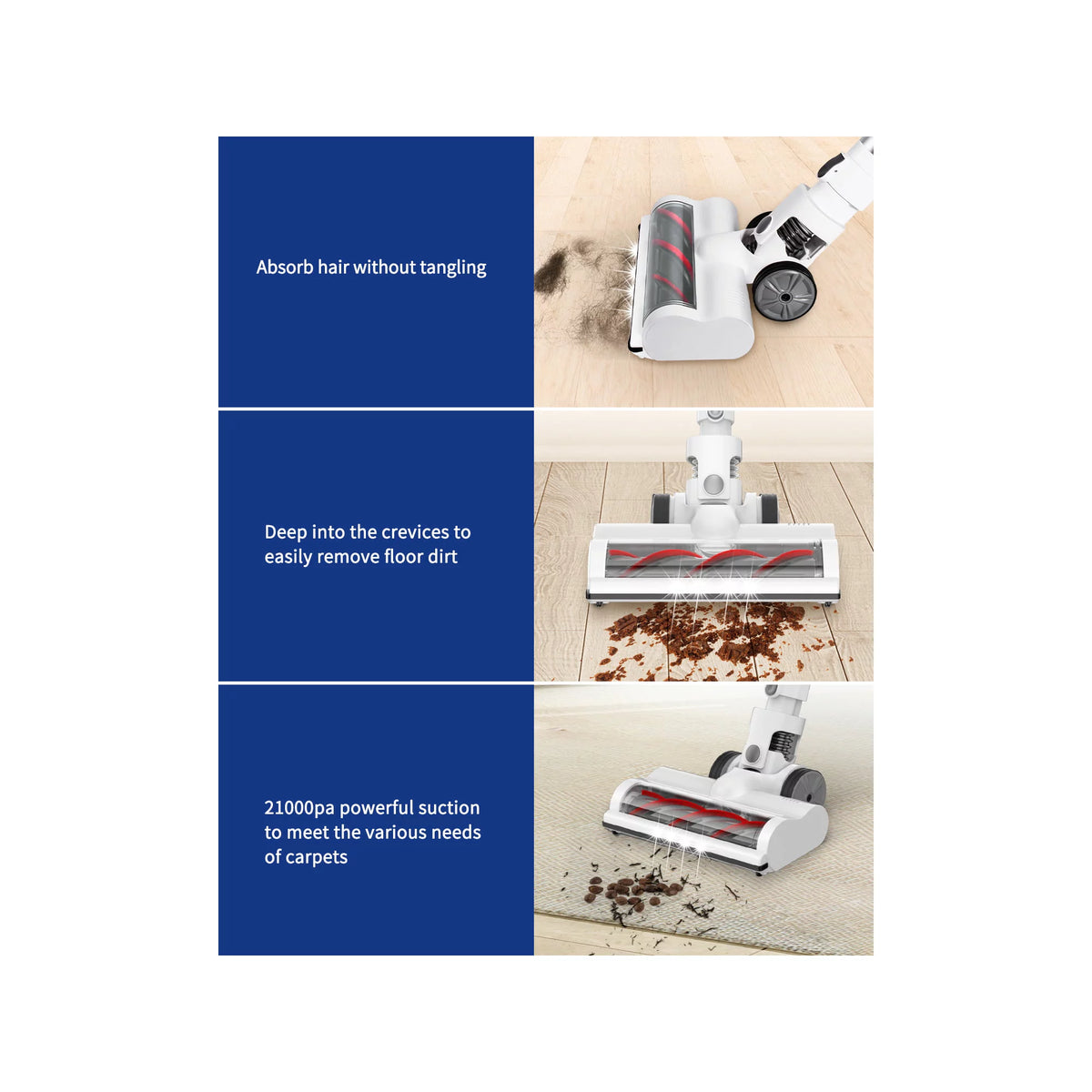 Cordless Lightweight Stick Vacuum Cleaner with 30Kpa Suction X257644