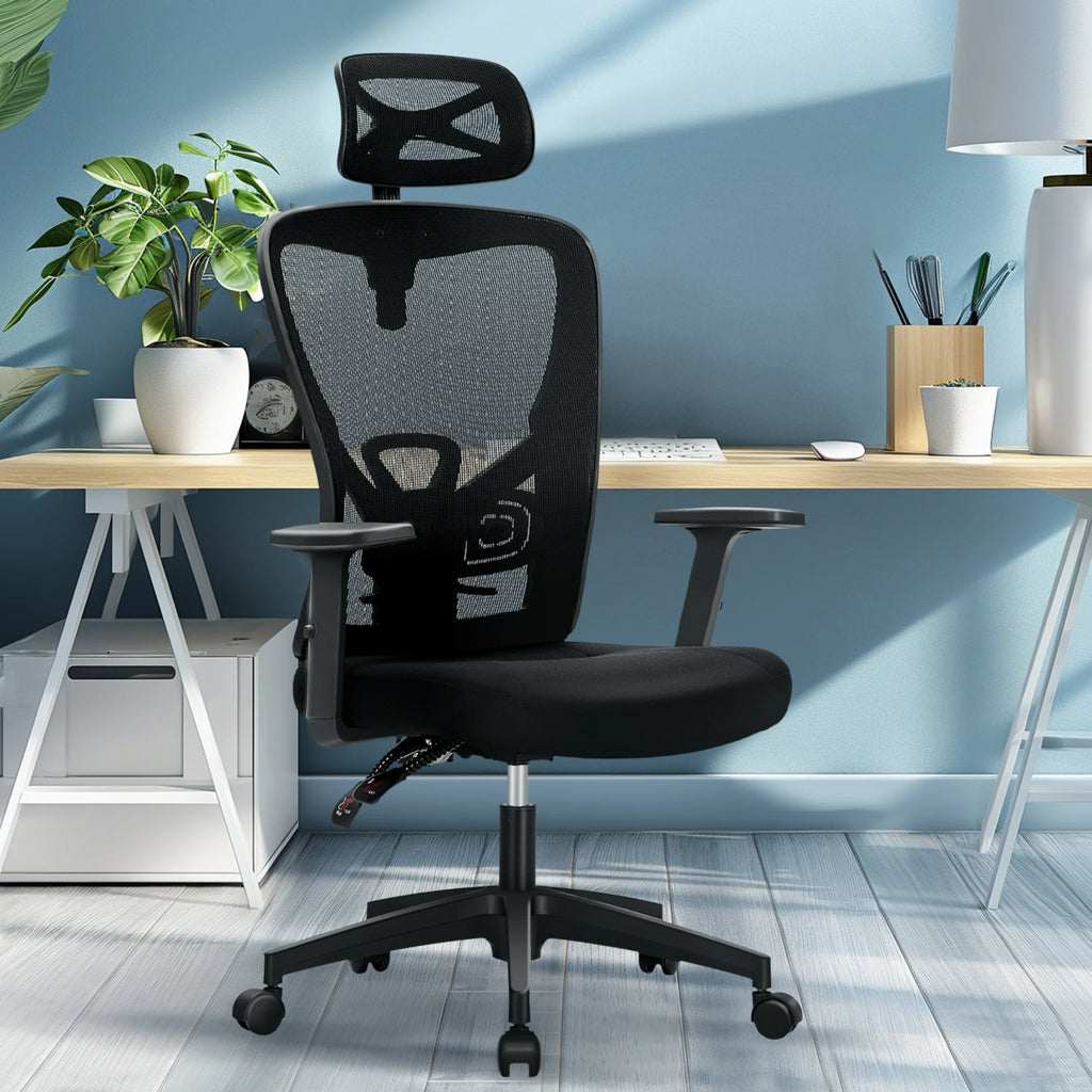 Black High Back Mesh Ergonomic Office Chair M8945
