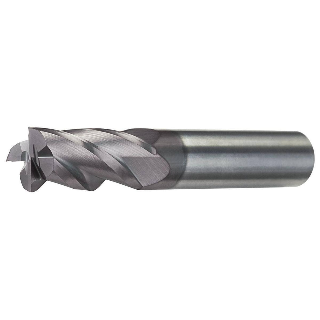 Carb End Mill, 1/2 In, 3FL, Uncoated U6608