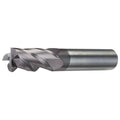Carb End Mill, 1/2 In, 3FL, Uncoated U6608