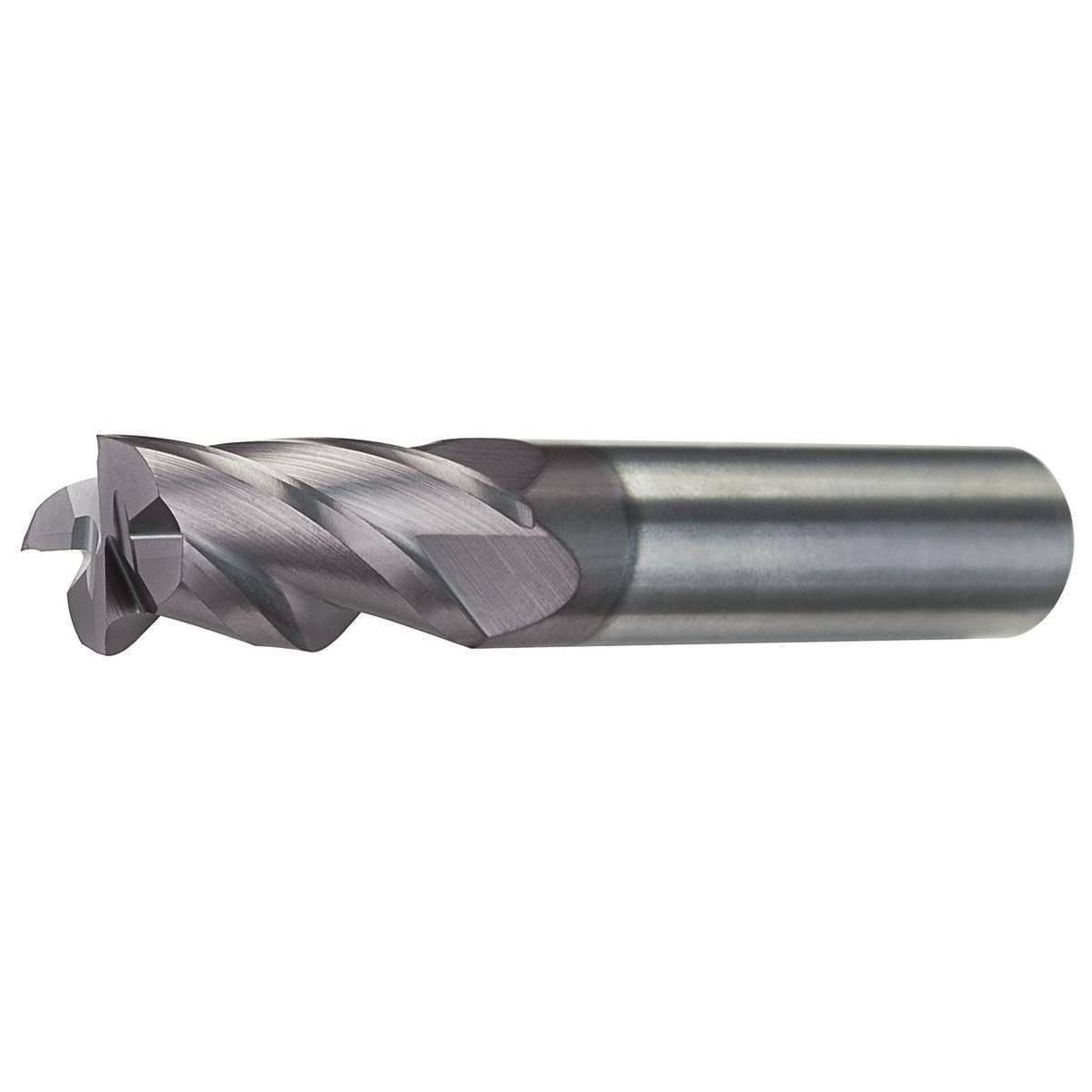 Carb End Mill, 1/2 In, 3FL, Uncoated U6608