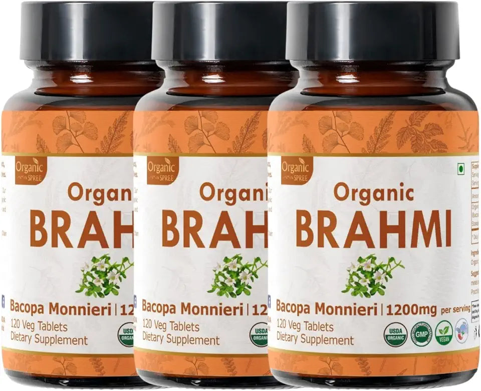 120 Tablets Bacopa Monnieri Organic Vegan X1444