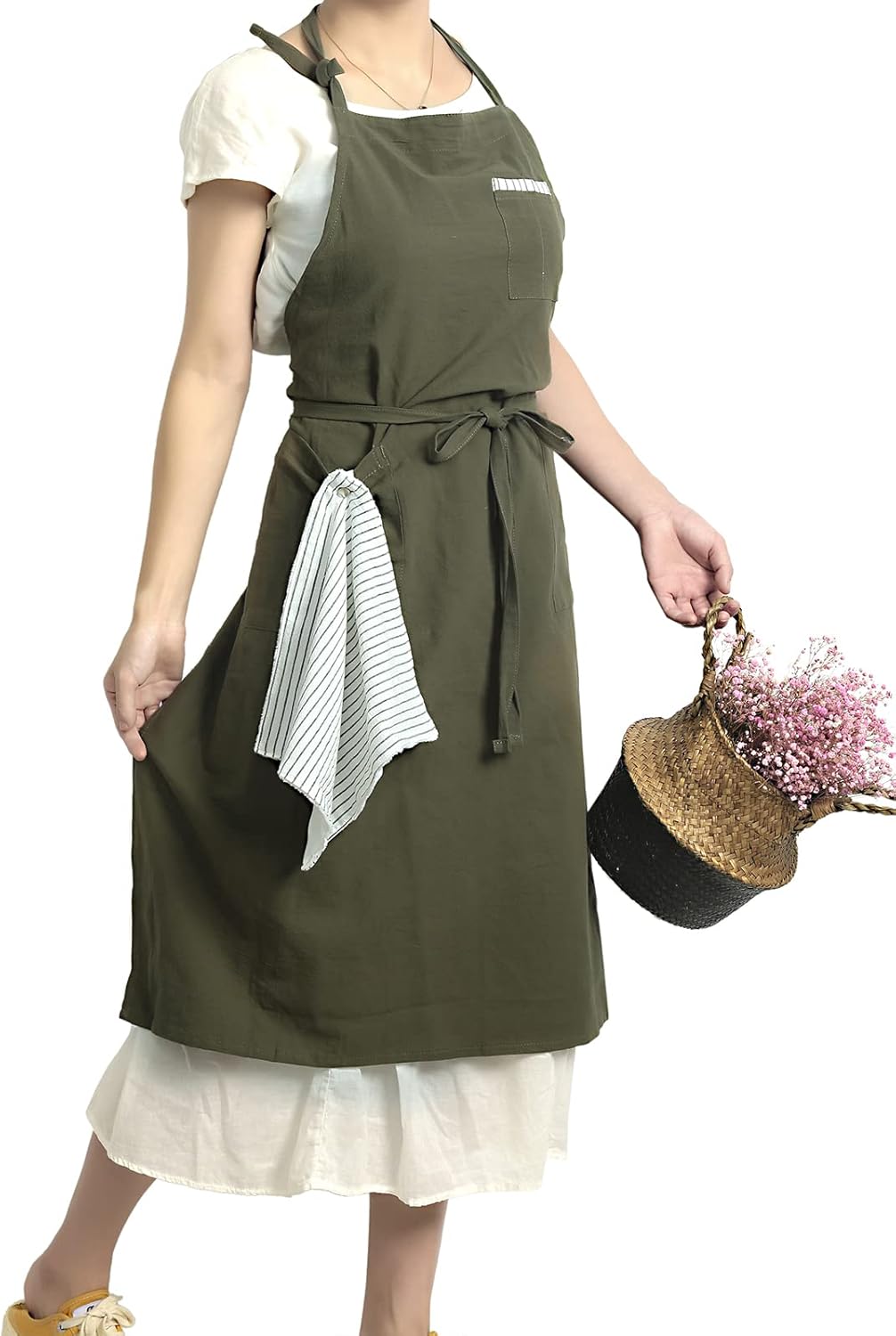 Soft Cotton Linen Apron Pack of 2 B55540