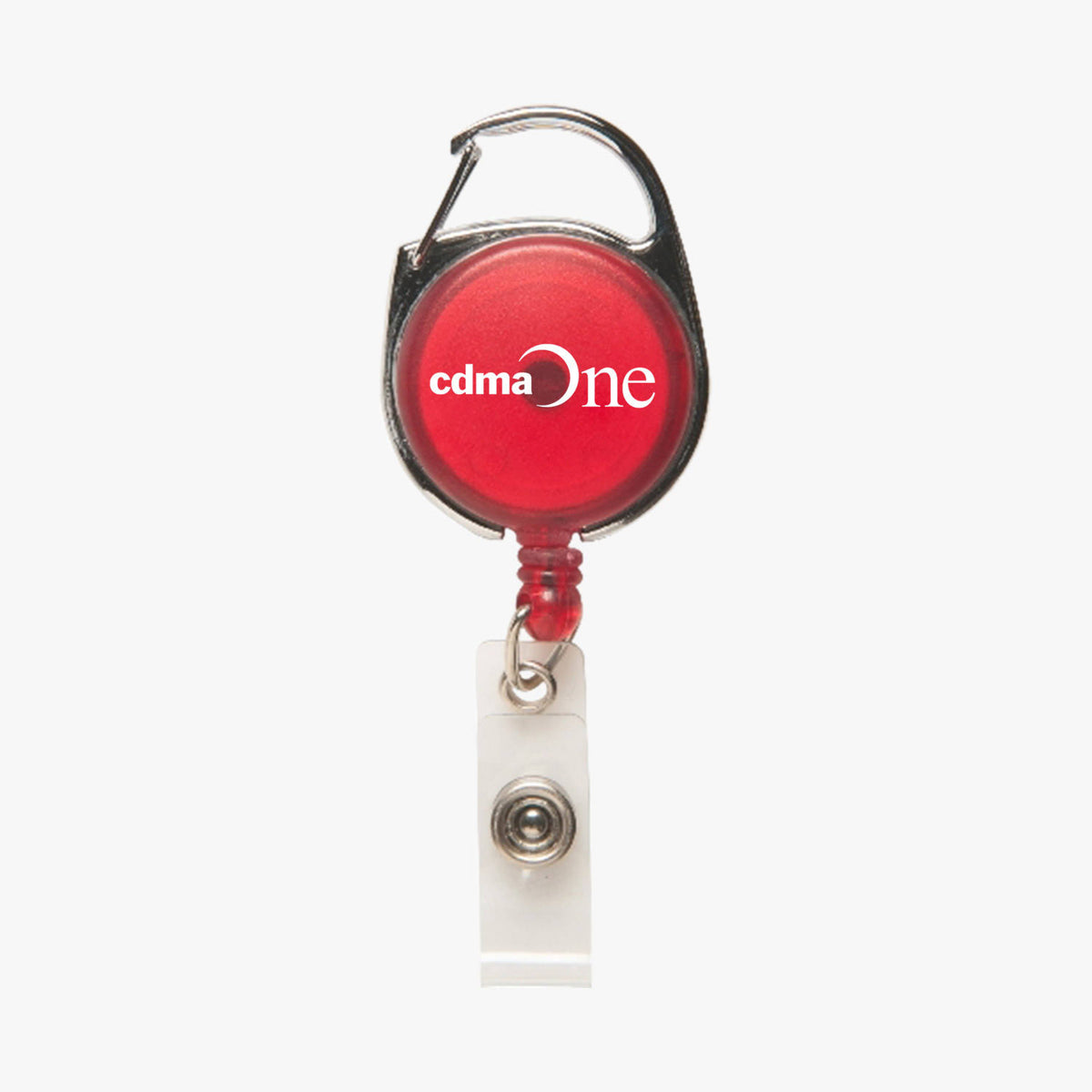 Custom Printed Retractable Carabiner Badge Holder Reel N751337