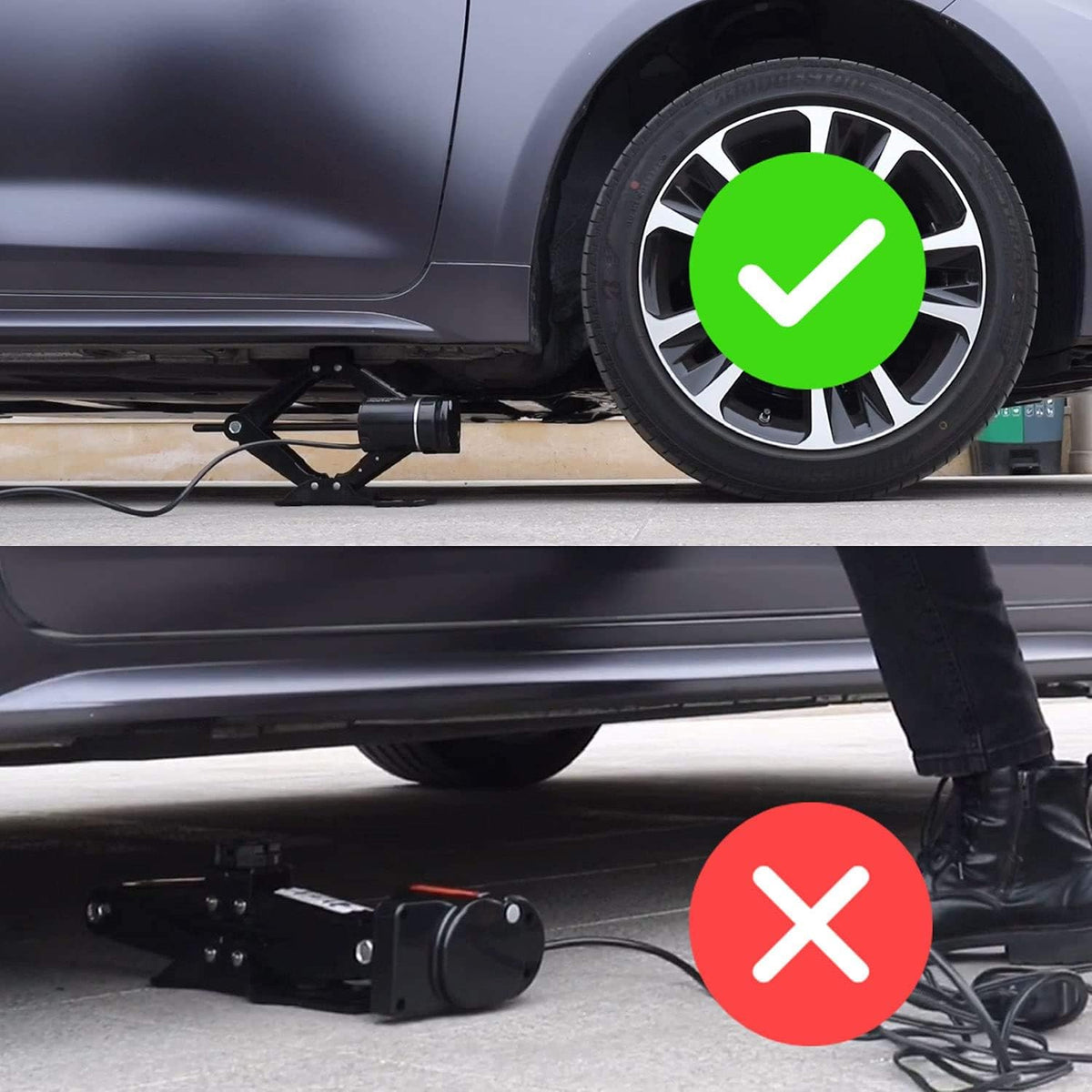 12V Electric Scissor Car Jack 2 Ton Q548