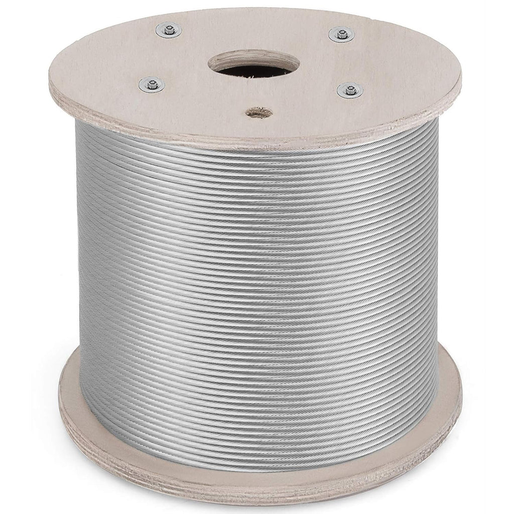 500FT 1/8 Inch Stainless Steel 1x19 Wire Rope M79777