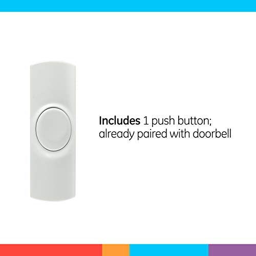 White Wireless Doorbell Kit with 2 Push Buttons and 8 Melodies X9847