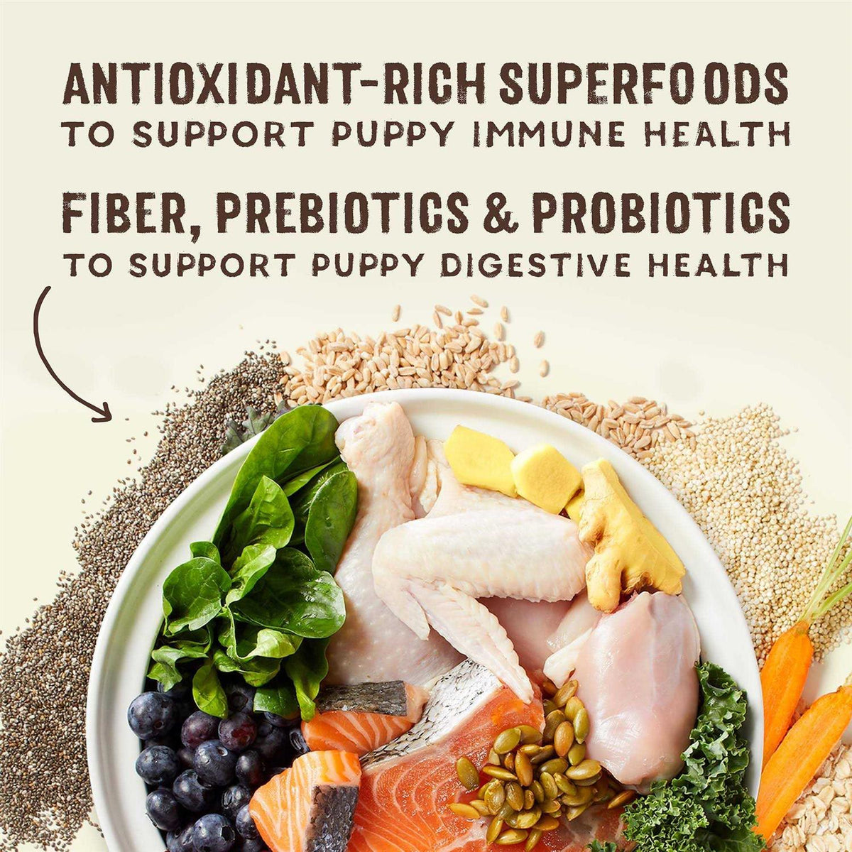 Cage Free Chicken & Wild Caught Salmon Recipe with Superfoods N801871