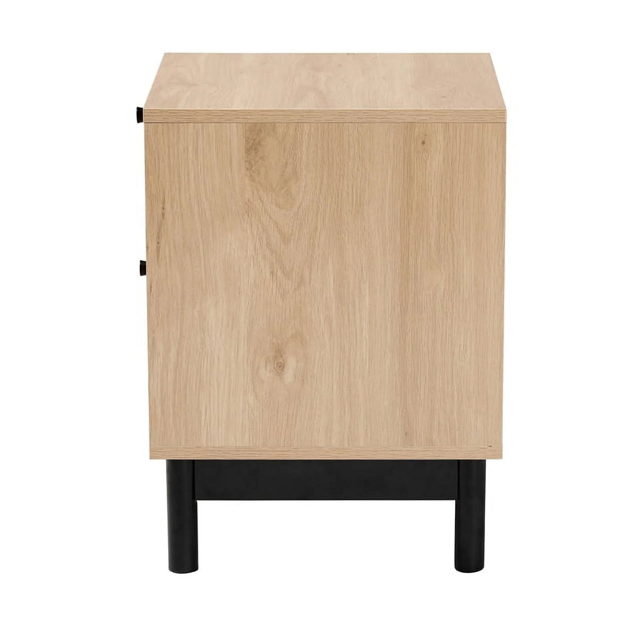 2-Drawer Mid-Century Wood End Table V376
