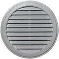36-in x 36-in Gray Round Vinyl Gable Vent L400