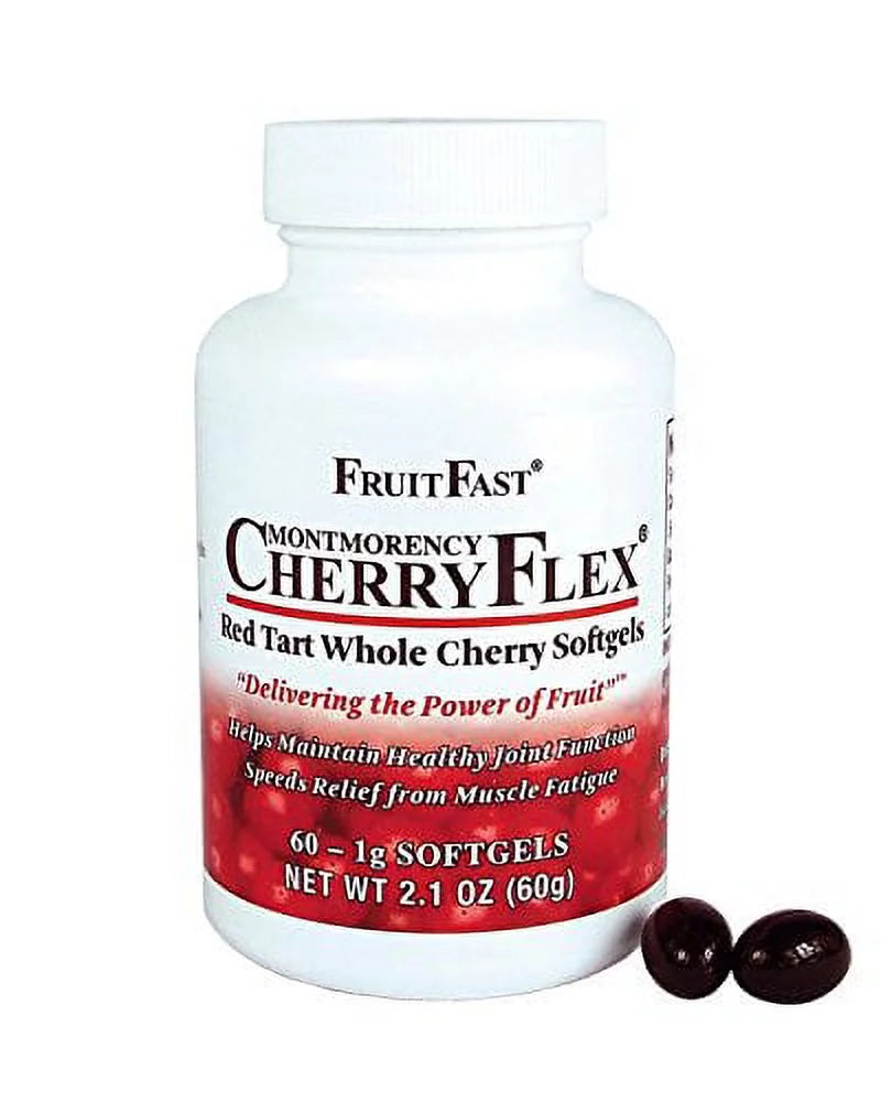 100% Organic Red Tart Cherry Concentrate Supplement 60 Count C19602