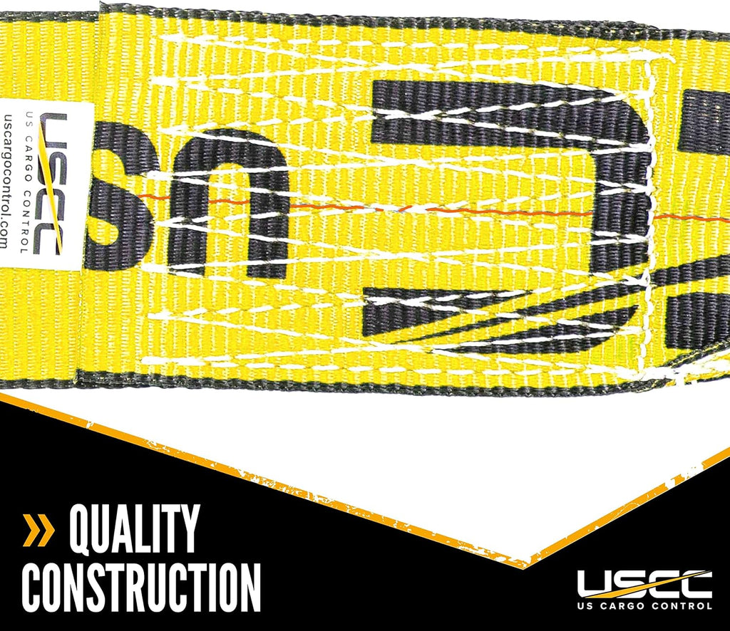 Yellow Fixed End Ratchet Straps U17680