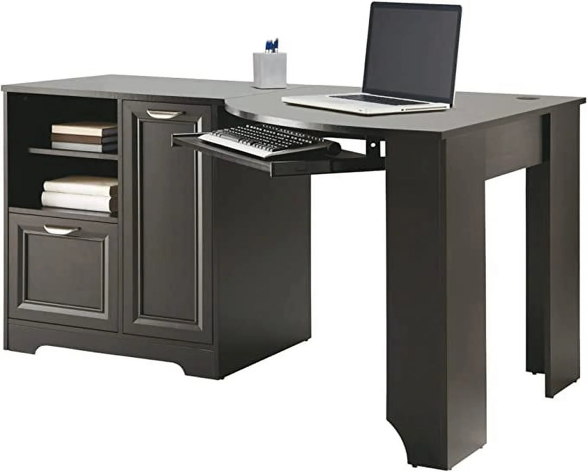 Certified Refurbished Espresso Corner Desk N424
