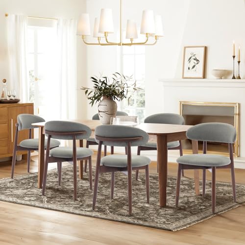 Green Fabric Upholstered Dining Chairs Set of 4 F1352