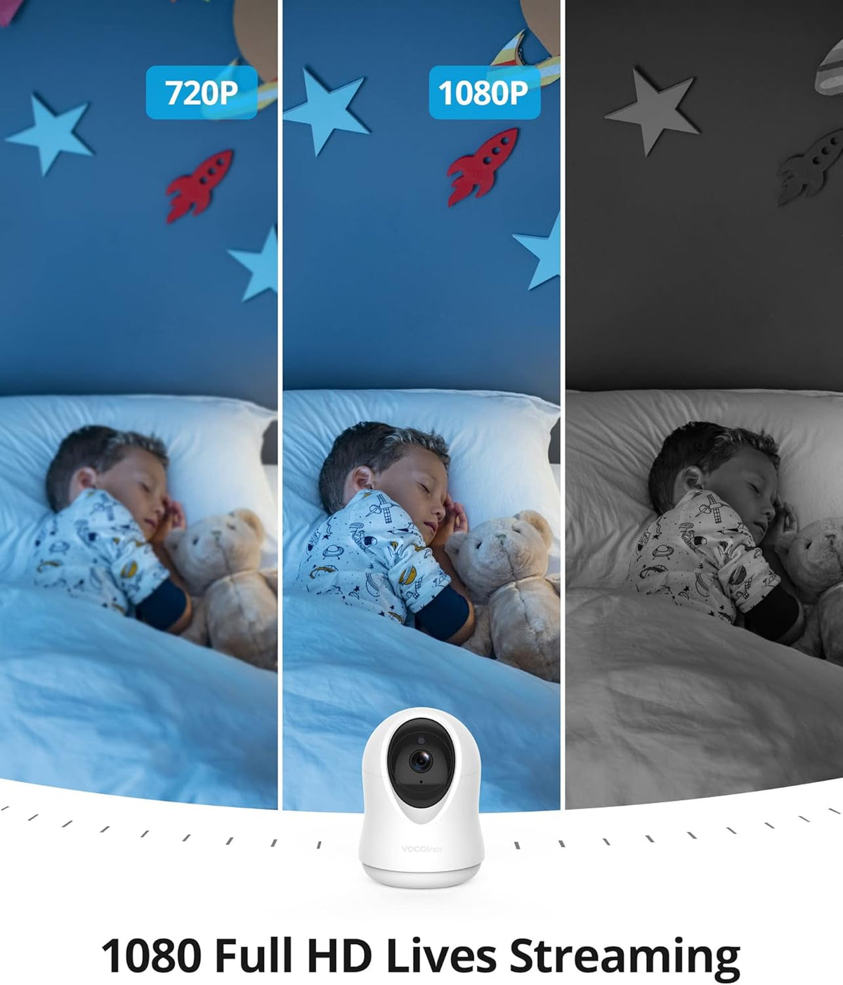 1080P HomeKit Indoor Security Camera with Night Vision and 2-Way Audio O2843