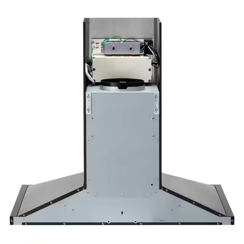 36 in. Smart Wall Mount Range Hood Black Stainless Steel L7549