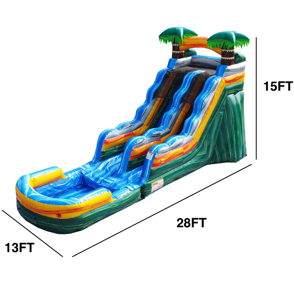 Commercial Grade Inflatable Bounce House Water Slide with Splash Pool and Blower R872664