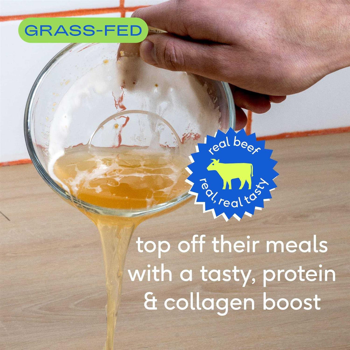 Beef Bone Broth Dog & Cat Food Powder Topper P788