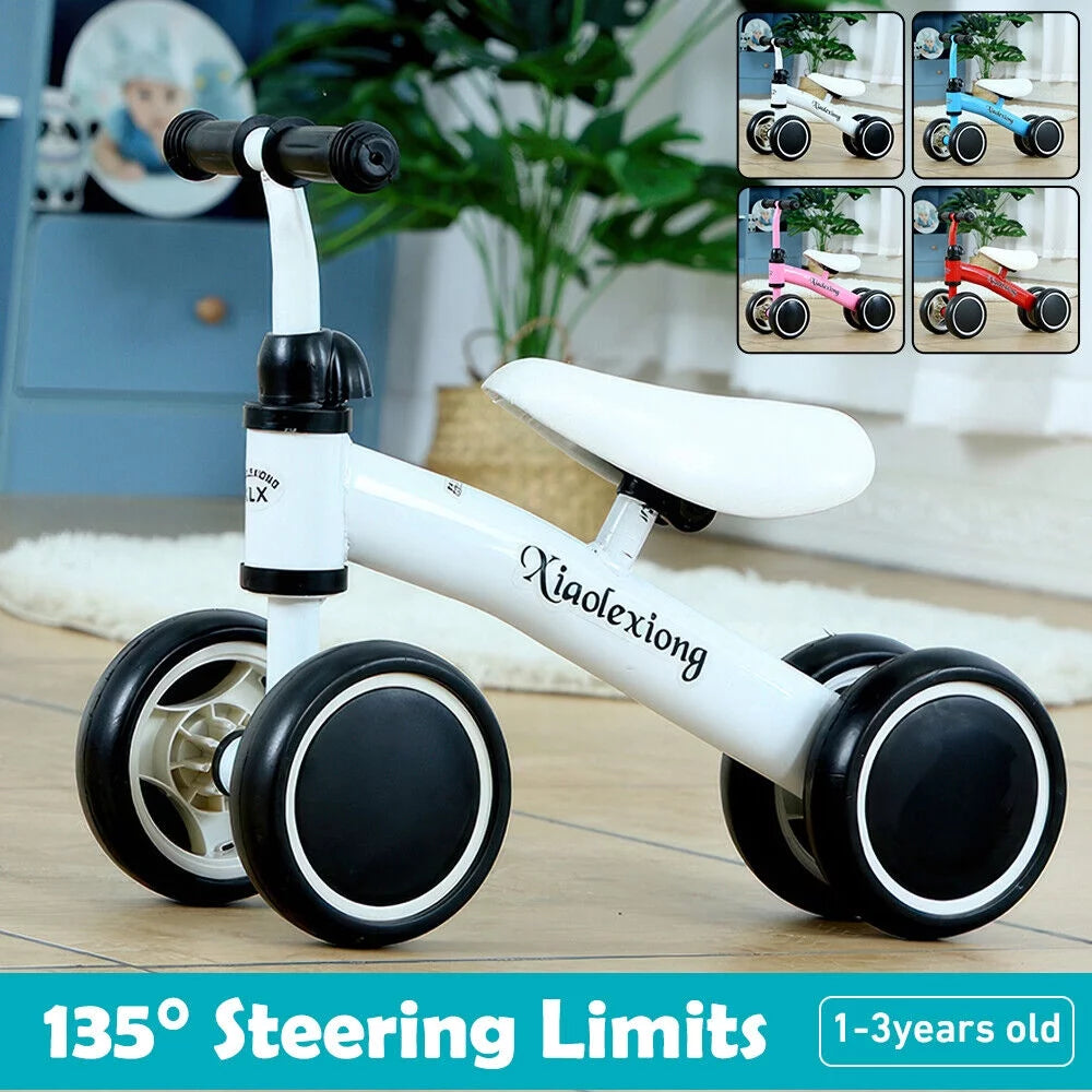 Baby Balance Bike 4 Wheels No Pedal A338248