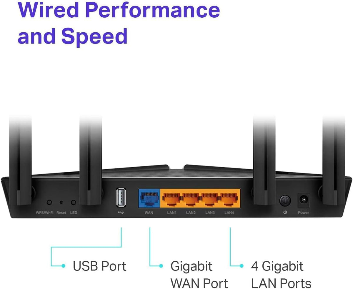 Certified Refurbished TP-Link Archer AX20 AX1800 Smart Dual-Band Wi-Fi 6 Router Pack of 2 B9964