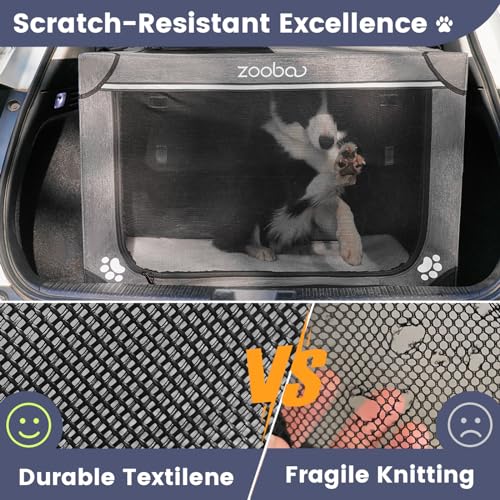 Charcoal Gray Portable Soft Dog Crate with Carry Bag B844