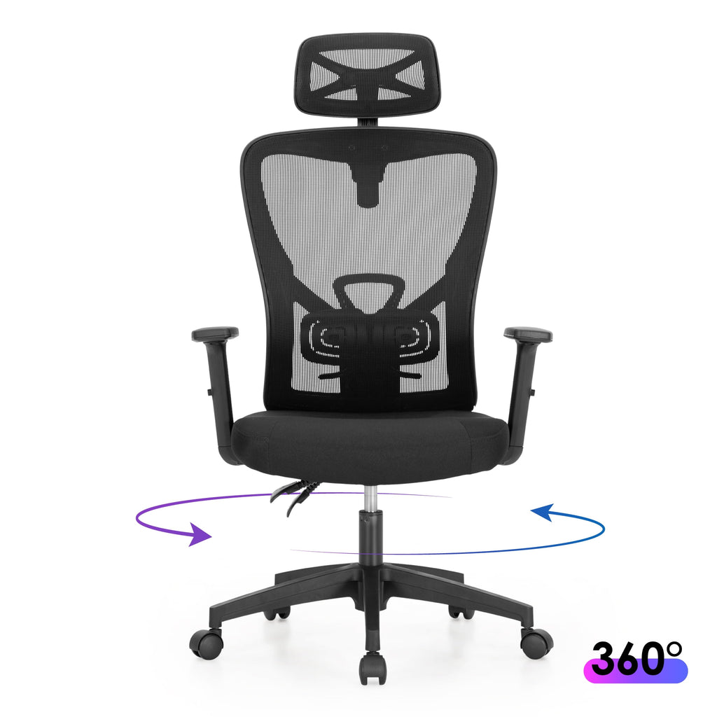 Black High Back Mesh Ergonomic Office Chair M8945
