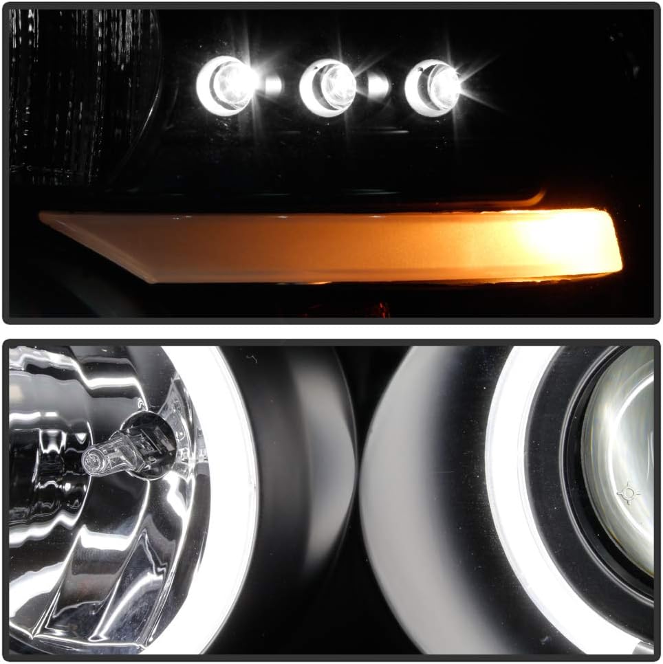 Black Housing Projector Headlights D99563