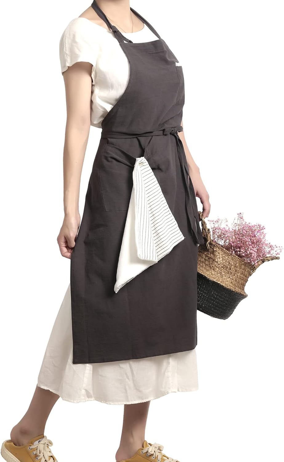 Soft Cotton Linen Apron Pack of 2 B55540