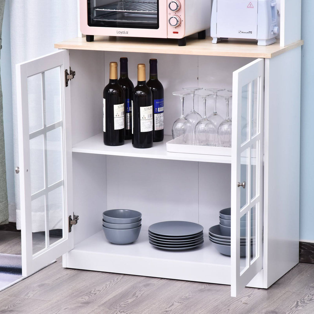 White Kitchen Pantry Cabinet P78431