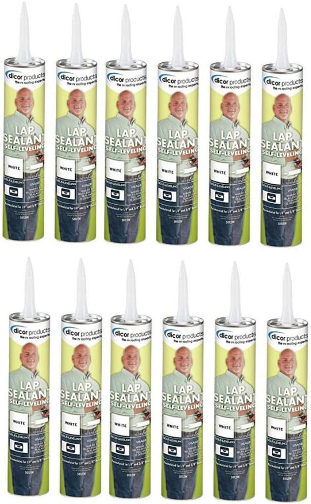 RV Rubber Roof Sealant Self Leveling Caulk, Case of 12 M31902