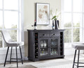 Charcoal Bar Cabinet Server Sideboard S9566