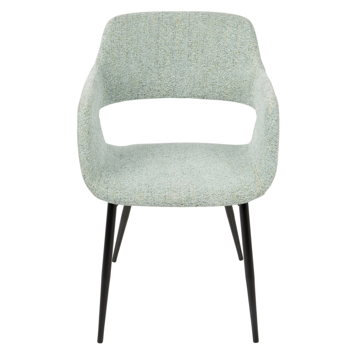 Mid-Century Modern Chair Set of 2 Green Y43756