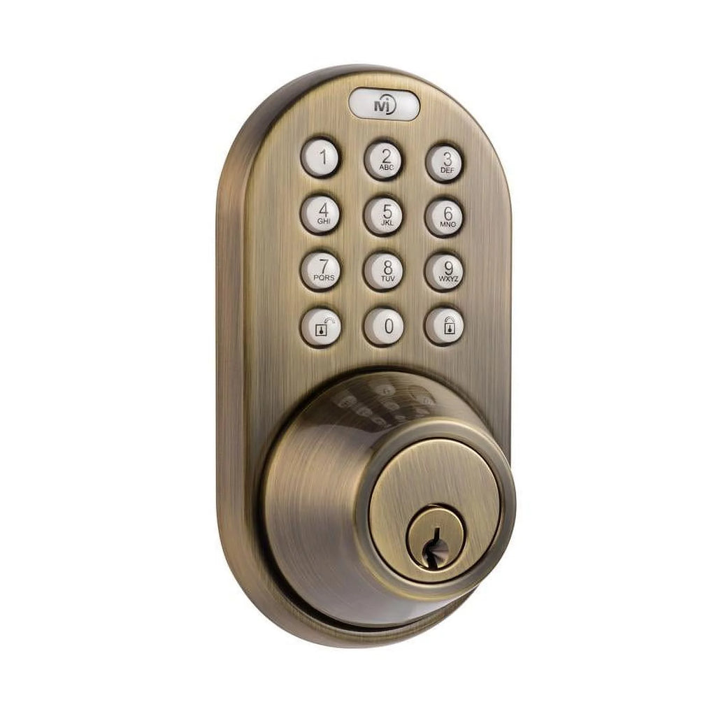 Antique Brass Digital Deadbolt Door Lock W1144