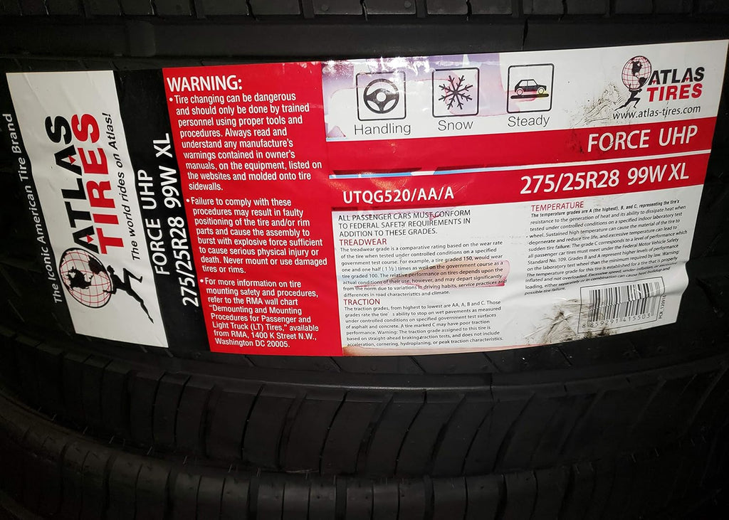 275/25R28 99W XL Ultra-High Performance All Season Tire G642