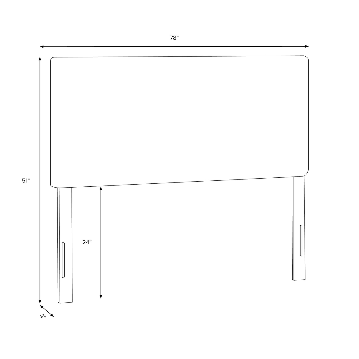 White Velvet Channel Seam Headboard V125599
